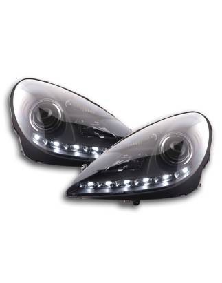 Daylight headlight LED daytime running lights Mercedes SLK R171 black