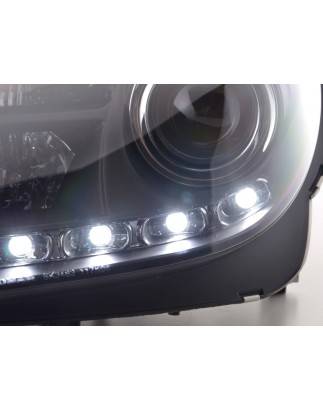 Daylight headlight LED daytime running lights Mercedes SLK R171 black