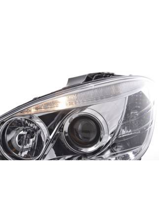 Daylight headlight LED DRL look Mercedes C-Class W204 07-10 chrome