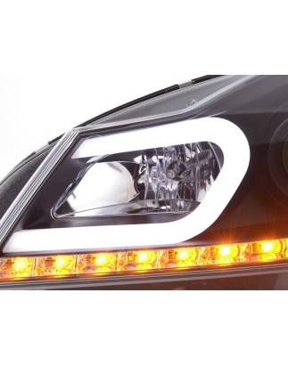 Phare Daylight LED DRL look Mercedes Classe C W204 11-14 noir