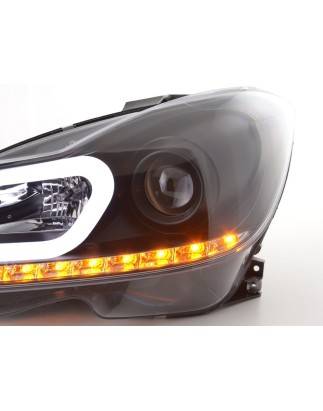 Daylight headlight LED DRL look Mercedes C-Class W204 11-14 black