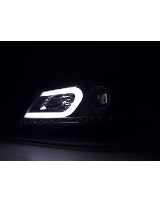 Phare Daylight LED DRL look Mercedes Classe C W204 11-14 noir