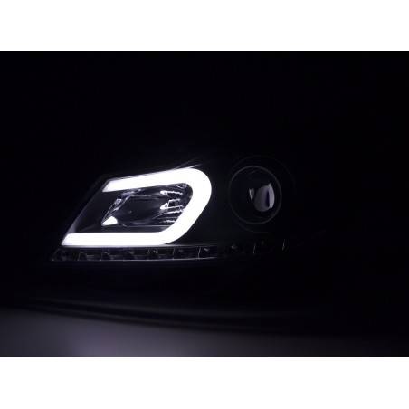 Daylight headlight LED DRL look Mercedes C-Class W204 11-14 black