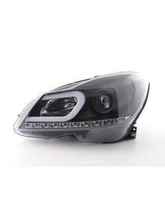 Daylight headlight LED DRL look Mercedes C-Class W204 11-14 black