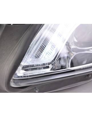 Phares Xenon Daylight LED DRL look Mercedes-Benz Classe S (221) 05-09 chrome