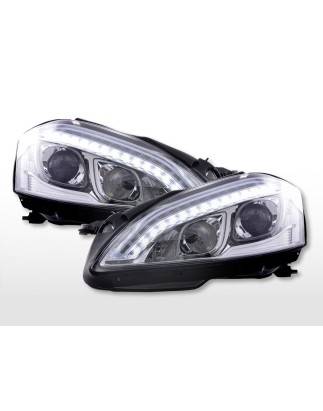 Daylight headlight LED DRL look Mercedes-Benz S-Class (221) 05-09 chrome