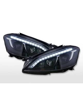 Daylight headlight LED DRL look Mercedes-Benz S-Class (221) 05-09 black