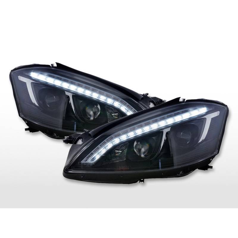 Daylight headlight LED DRL look Mercedes-Benz S-Class (221) 05-09 black