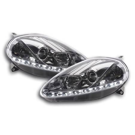 Daylight headlights LED daytime running lights Fiat Grande Punto 199 05-08 chrome