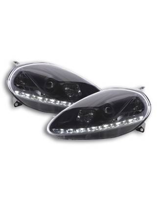 Daylight headlight LED daytime running lights Fiat Grande Punto 199 black