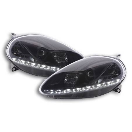 Daylight headlight LED daytime running lights Fiat Grande Punto 199 black