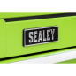 Rollcab 6 Drawer with Ball Bearing Slides - Green