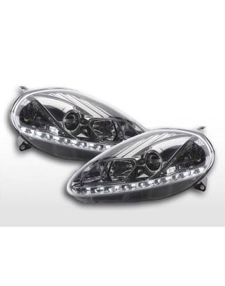 Phare Daylight LED feux de jour Fiat Grande Punto 199 chrome