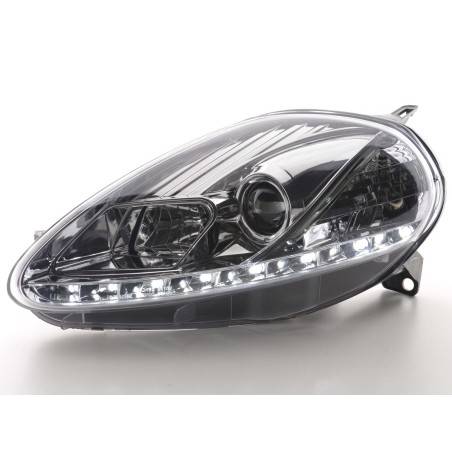 Phare Daylight LED feux de jour Fiat Grande Punto 199 chrome