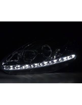 Daylight headlight LED daytime running lights Fiat Grande Punto 199 chrome