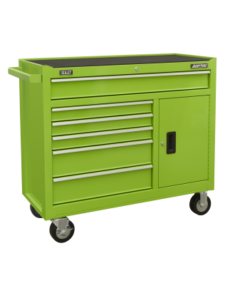 Rollcab 6 Drawer with Ball Bearing Slides - Green