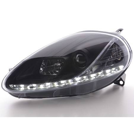 Daylight headlight LED daytime running lights Fiat Grande Punto 199 black