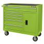 Rollcab 6 Drawer with Ball Bearing Slides - Green