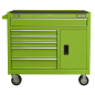 Rollcab 6 Drawer with Ball Bearing Slides - Green