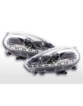 Daylight headlight LED daytime running lights Fiat Punto Evo 09- chrome