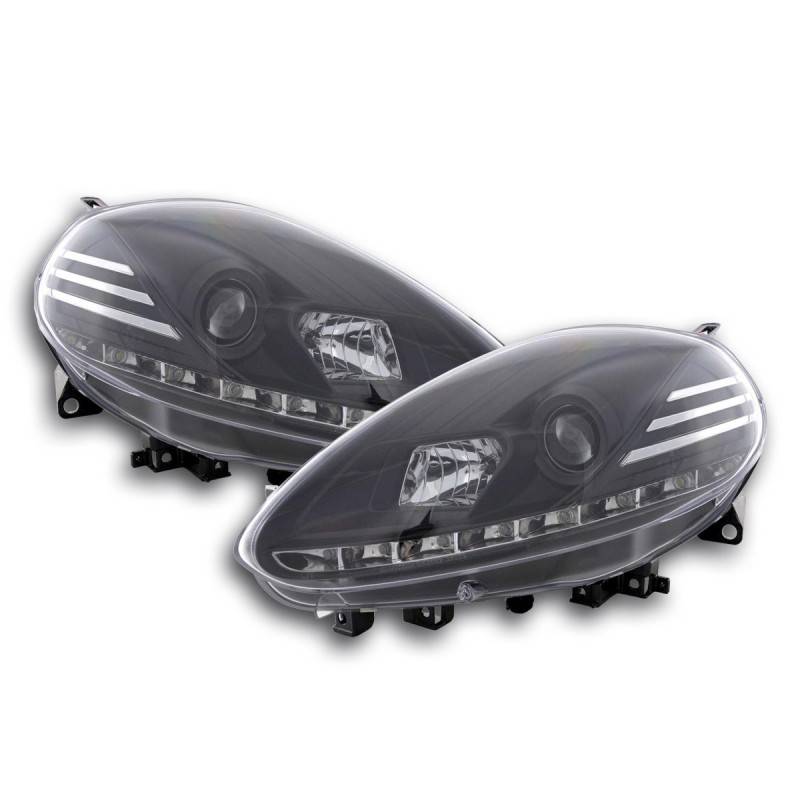 Daylight headlight LED daytime running lights Fiat Punto Evo 09- black