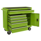 Rollcab 6 Drawer with Ball Bearing Slides - Green