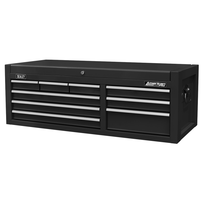 Topchest 9 Drawer with Ball Bearing Slides - Black