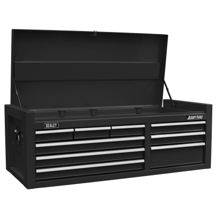 Topchest 9 Drawer with Ball Bearing Slides - Black