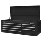 Topchest 9 Drawer with Ball Bearing Slides - Black