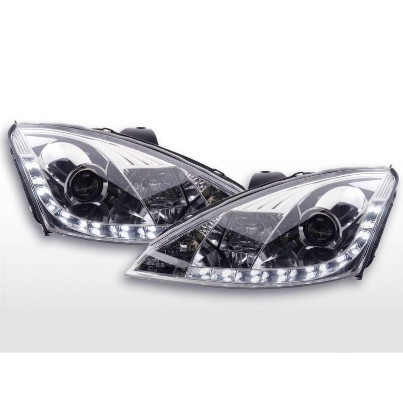 Phare Daylight LED feux de jour Ford Focus 1 C170 chrome