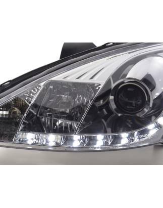 Daylight headlight LED daytime running lights Ford Focus 1 C170 chrome