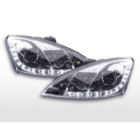 Daylight headlight LED daytime running lights Ford Focus 1 C170 chrome