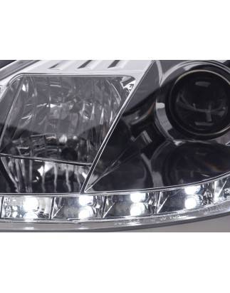 Daylight headlight LED daytime running lights Ford Focus 1 C170 chrome