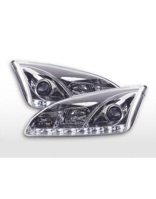 Daylight headlight LED daytime running lights Ford Focus 2 C307 chrome