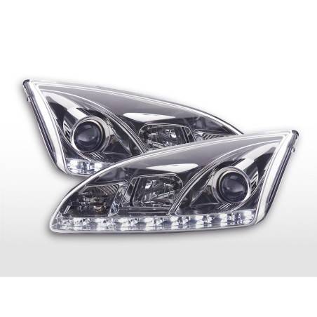 Daylight headlight LED daytime running lights Ford Focus 2 C307 chrome