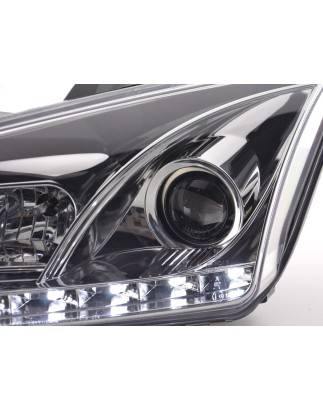 Daylight headlight LED daytime running lights Ford Focus 2 C307 chrome