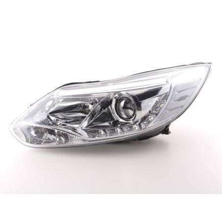 Phare Daylight LED DRL look Ford Focus 3 2010- chrome