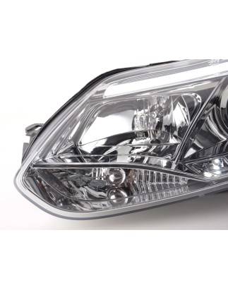 Daylight headlight LED DRL look Ford Focus 3 2010- chrome