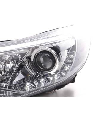 Daylight headlight LED DRL look Ford Focus 3 2010- chrome