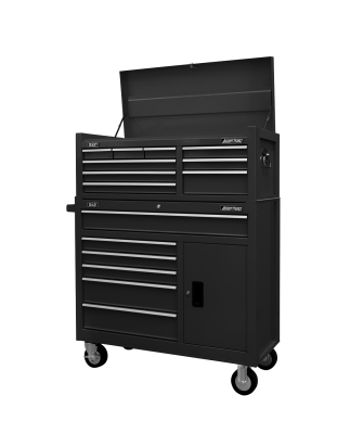 Topchest 9 Drawer with Ball Bearing Slides - Black