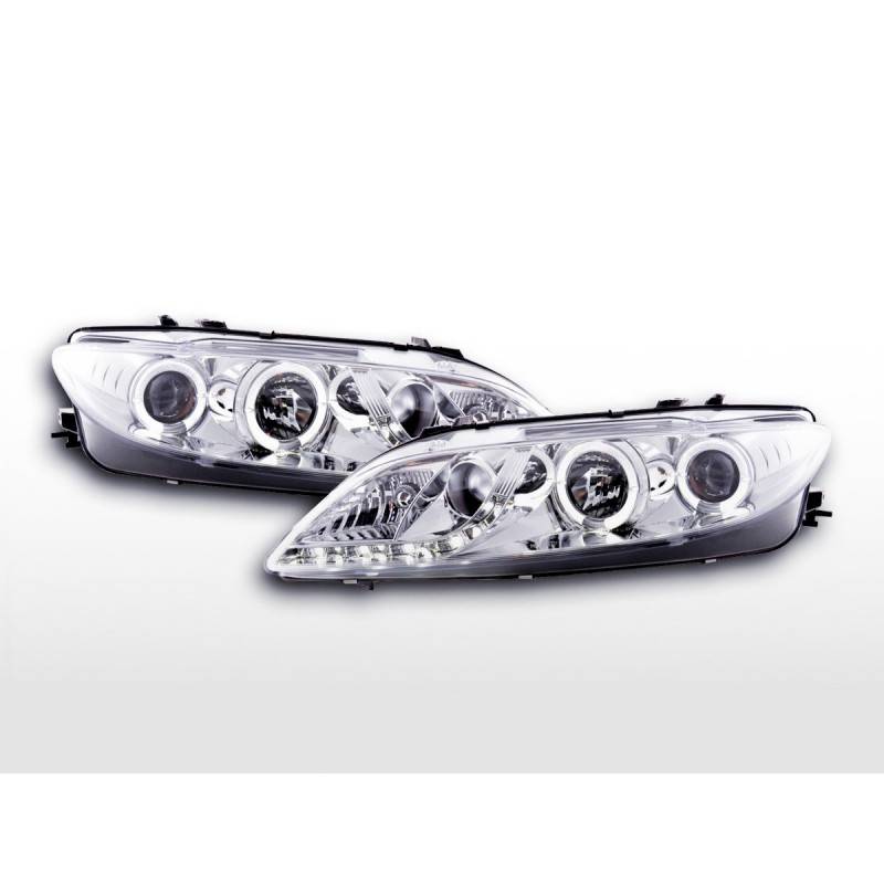 Daylight headlight LED DRL look Mazda 6 Limo 02-07 chrome