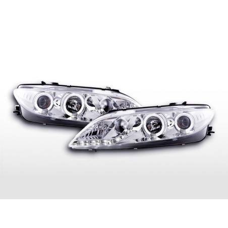 Daylight headlight LED DRL look Mazda 6 Limo 02-07 chrome