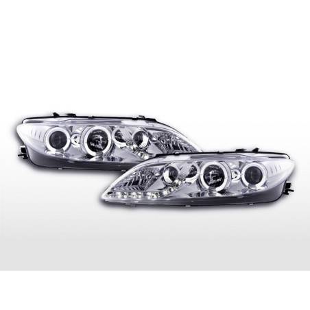 Daylight headlight LED DRL look Mazda 6 Limo 02-07 chrome