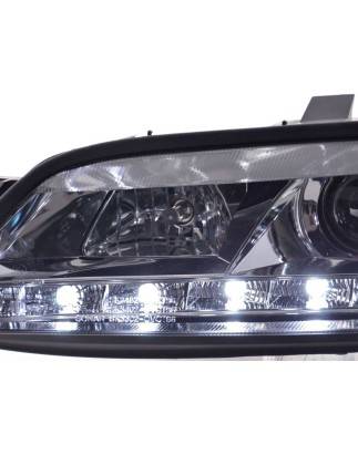 Phare Daylight LED feux de jour Opel Vectra B 99-02 chrome