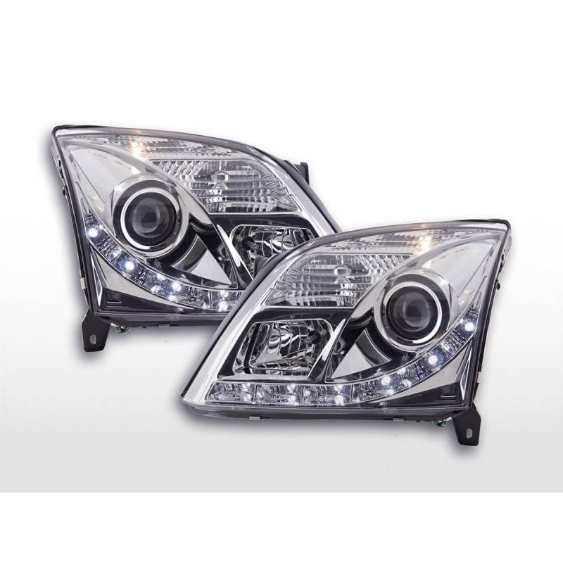 Daylight headlight LED DRL look Opel Vectra C 02-05 chrome