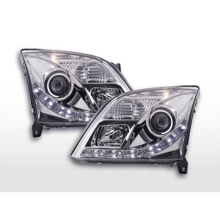 Daylight headlight LED DRL look Opel Vectra C 02-05 chrome