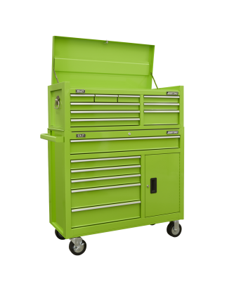 Topchest 9 Drawer with Ball Bearing Slides - Green