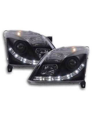 Phare Daylight LED DRL look Opel Vectra C 02-05 noir