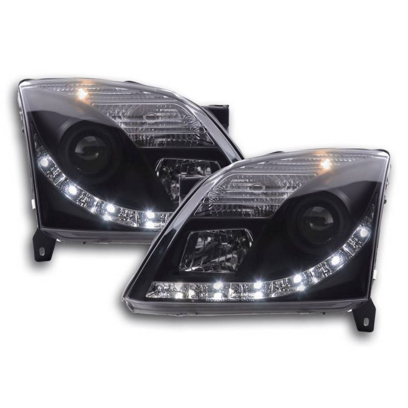 Phare Daylight LED DRL look Opel Vectra C 02-05 noir