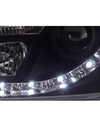 Phare Daylight LED DRL look Opel Vectra C 02-05 noir